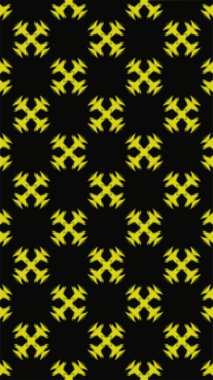 Süslü geometrik desen ve soyut renkli arka plan