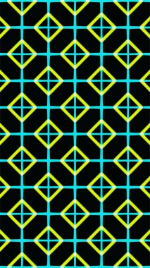 Süslü geometrik desen ve soyut renkli arka plan