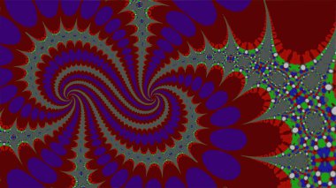 Süslü geometrik geniş desen ve sanatsal olarak soyut çok renkli arkaplan