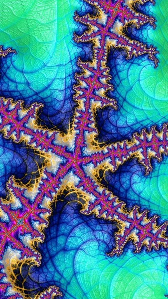 Fondo Fractal Abstracto Artístico Imaginativo Diseñado Digitalmente — Foto de Stock