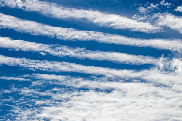 Clouds in the sky in the form of stripes