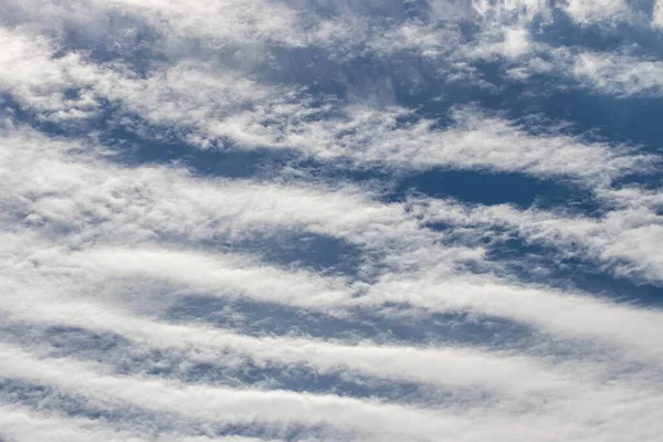 Clouds in the sky in the form of stripes