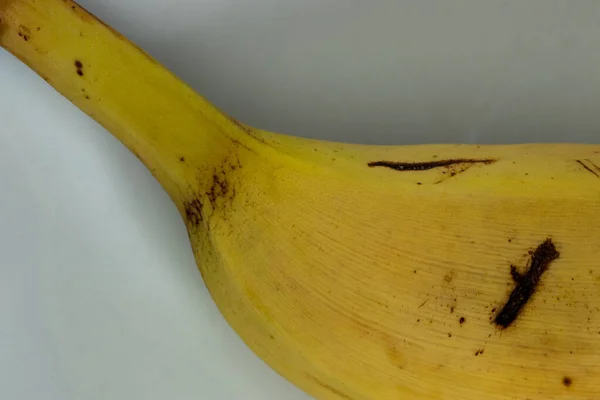 Zamknij Kawałek Dojrzałego Banana — Zdjęcie stockowe