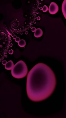 Sanatsal ve yaratıcı dijital olarak tasarlanmış soyut 3D fraktal arkaplan