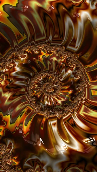 Artistieke Fantasierijke Digitaal Ontworpen Abstracte Fractal Achtergrond — Stockfoto