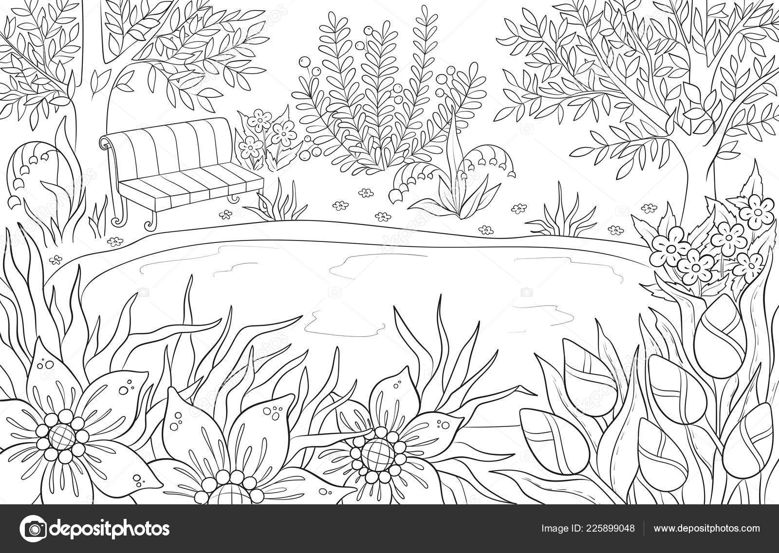 Garden Scenery Coloring Pages For Adults / My friend tasha goddard is a