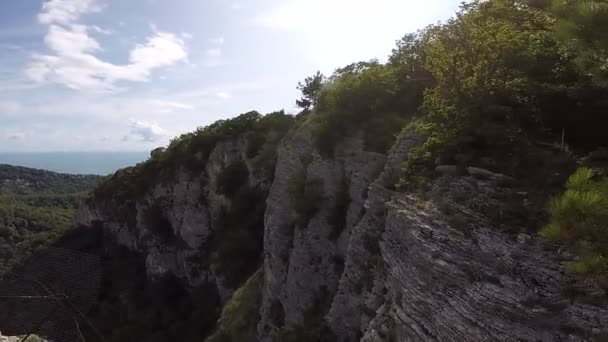 Paysage Avec Montagnes Nuages — Video