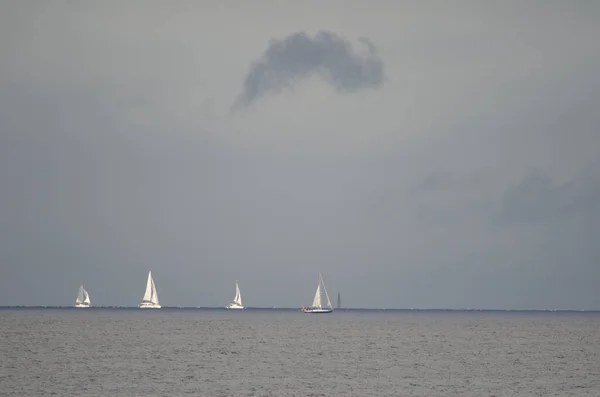 Transatlantische race vanaf het eiland Gran Canaria. — Stockfoto