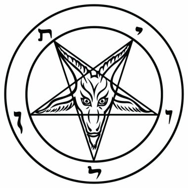 Baphomet mührü. Pentagram
