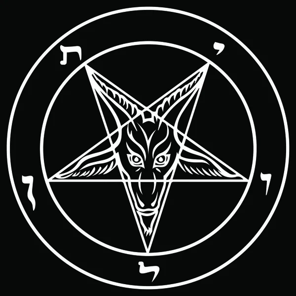 Sinal Baphomet Pentagrama Gráficos Vetores