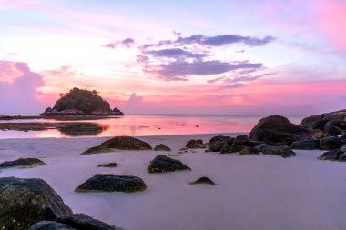 Koh Lipe Beach Tayland güzel gündoğumu , Yaz tatili 