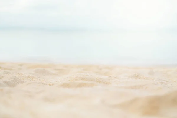 Άμμος με θαλάσσιο ουρανό έννοια καλοκαιρινή παραλία — Φωτογραφία Αρχείου