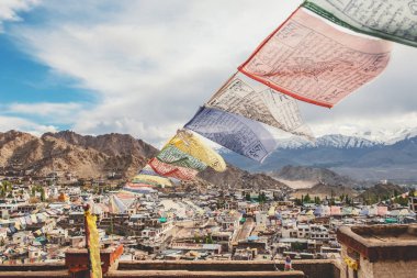 Hindistan'ın Kuzey kesimindeki Leh Ladakh Bölgesi'nde manzara görünümü