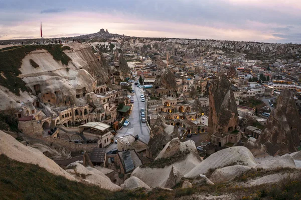 Landscape of Goreme sunset view point . Cappadocia. Nevsehir Pro — Stock Photo, Image