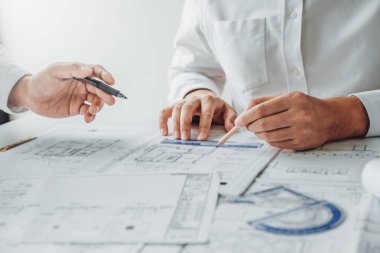 Mimar için grafik planlama ve toplantı çizim Takım Mühendisi