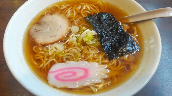 Ramen Macarrão Japonês Com Sopa — Fotografia de Stock