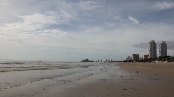 Matin Sur Côte Hua Hin Thaïlande — Video