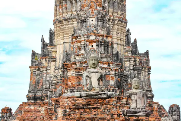 Templo Wat Chaiwatthanaram Parque Histórico Ayutthaya Tailândia — Fotografia de Stock