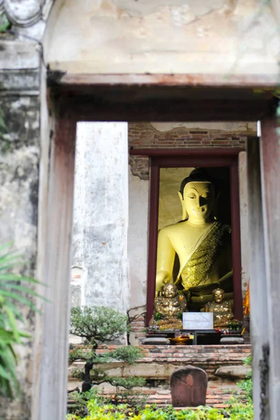 Wat Mae Nang Pleum Ayutthaya Daki Eski Tapınak Tayland — Stok fotoğraf