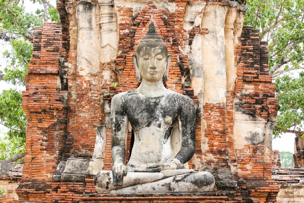 Wat Mahathat Ayutthaya Historical Park Thailand — стоковое фото