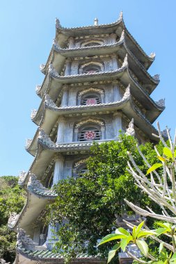 Mermer Dağlar 'daki Pagoda, Da Nang, Vietnam.