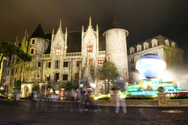 Hill French Village Por Noche Nang Vietnam — Foto de Stock