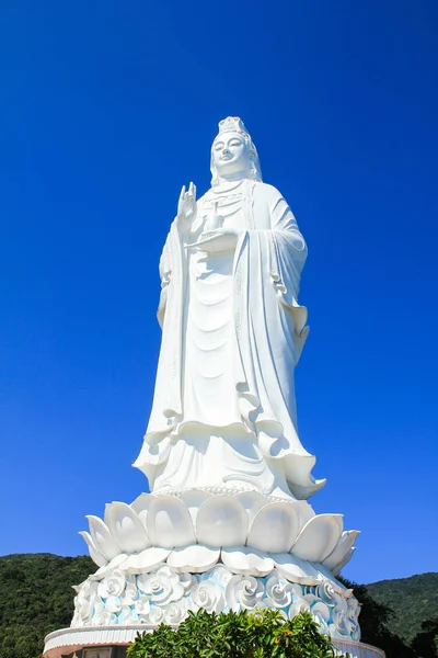 White Lady Buddha Linh Ung Pagoda Nang Vietnam — Stock Photo, Image