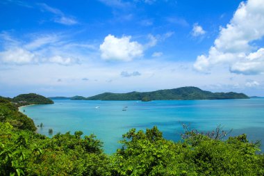 Phuket Bakış Noktası Phuket okyanus görünümünü görmek için , Tayland.
