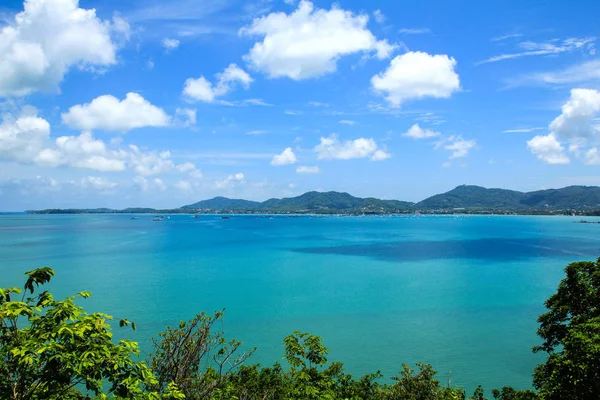 Phuket View Point to see ocean view of Phuket ,Thailand. — Stock Photo, Image