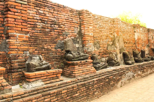 Wat Mahathat in Ayutthaya Historical Park,Thailand. — Stock Photo, Image