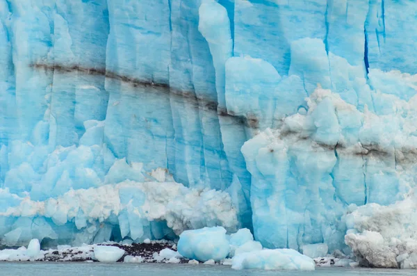 Närbild av en Holgatglaciär i Kenai fjordar nationalpark, Seward, Alaska, USA, Nordamerika — Stockfoto