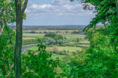 Tepeden görülen Hollanda polder manzara