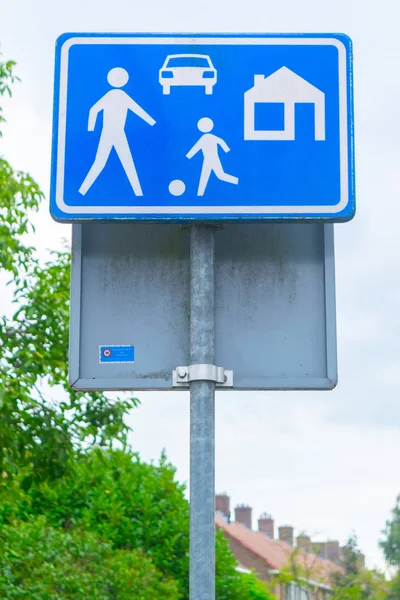 Dutch road sign: living street — Stock Image Dutch road sign: living street Stock Image