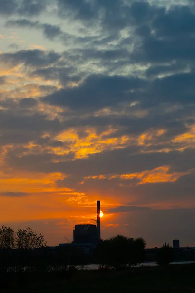 Industriële achtergrond van Nijmegen — Stockfoto