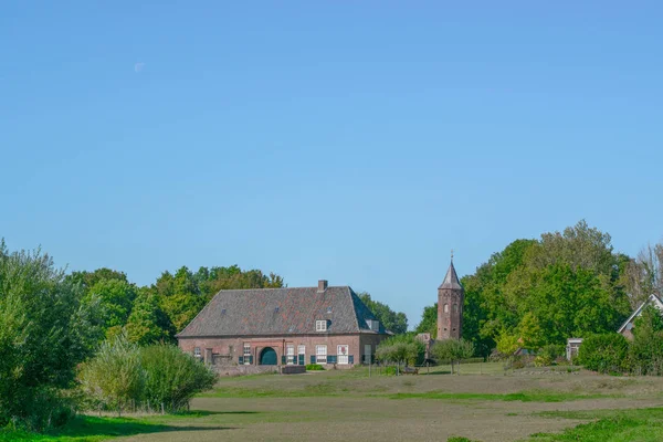 Dutch grass meadow in Ooij — Stock Photo, Image
