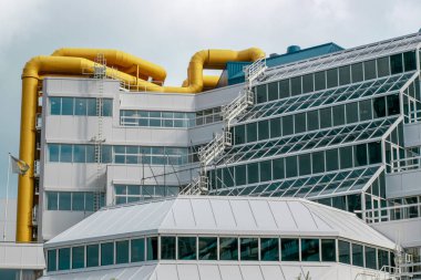 Rotterdam, Hollanda - 4 Ekim 2019: Rotterdam Merkez Kütüphanesi