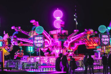 Nijmegen, Hollanda Uzun Maruz Kalma Fotoğrafları Gece Çekimi