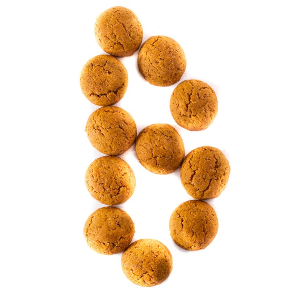Der Buchstabe Geschrieben Pepernoten Eine Traditionelle Holländische Süßigkeit Gut Für — Stockfoto
