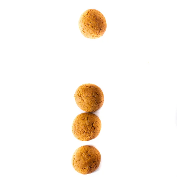 Der Buchstabe Geschrieben Pepernoten Einer Traditionellen Holländischen Süßigkeit Die Gut — Stockfoto