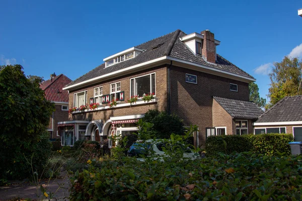 Uitzicht Een Typisch Hollands Huis Een Straat Nederland — Stockfoto