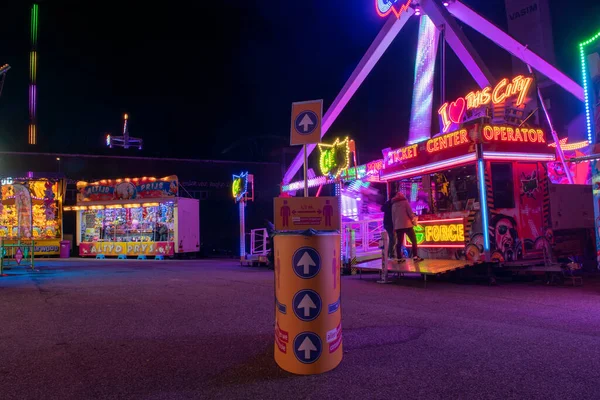 Nijmegen Netherlands Eylül 2020 Bir Pandemik Sırasında Uzun Pozlama Gece — Stok fotoğraf