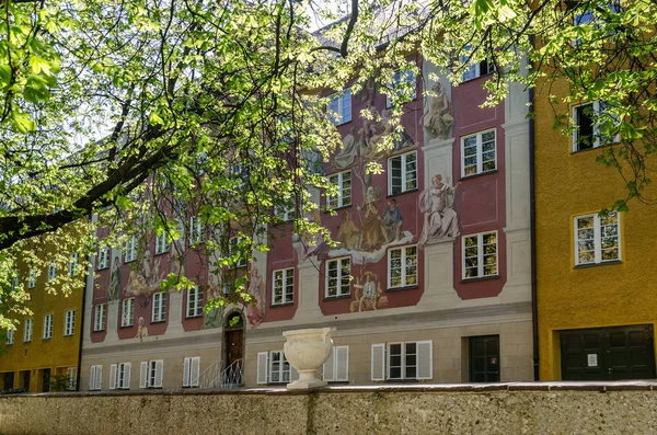 Borstay ilçe, Münih, Almanya şehrin inanılmaz bir alan, evler ve avlular