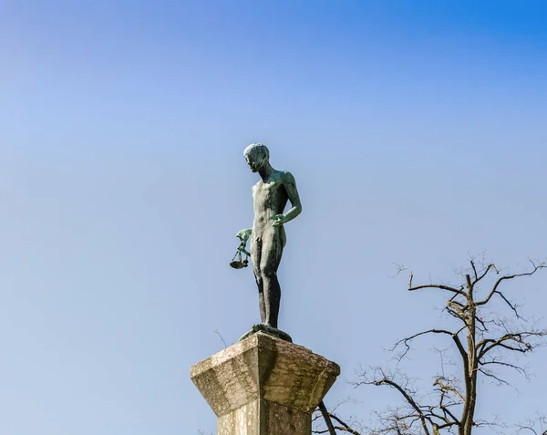 Περιοχή borstay, Μόναχο, Γερμανία μια εκπληκτική περιοχή της πόλης, σπίτια και αυλές — Φωτογραφία Αρχείου