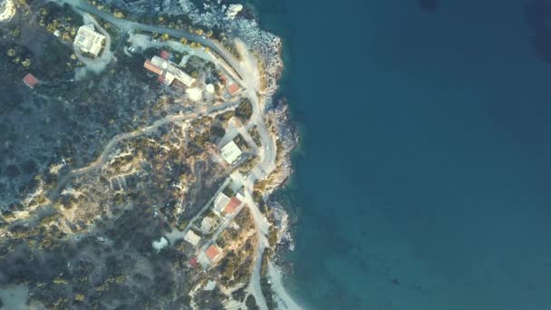 Grécia Creta Plakias Por Drone Mavic Pro — Vídeo de Stock