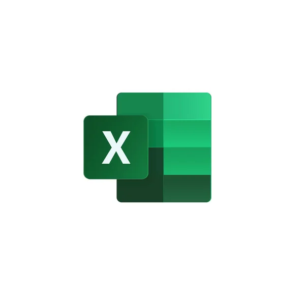 Nuevo Icono Excel Del Popular Programa Oficina Microsoft — Vector de stock