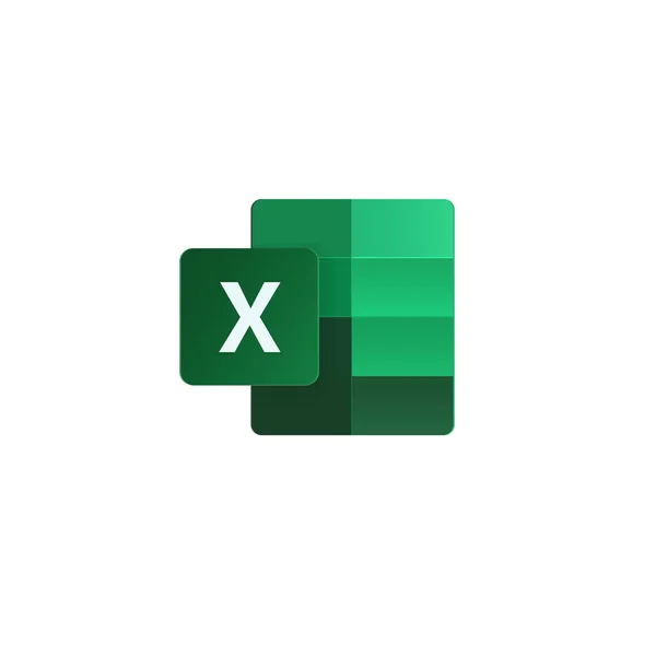 Нова Піктограма Excel Популярного Офісу Програми Microsoft Ліцензійні Стокові Вектори
