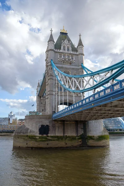 Vista Tower Bridge Bascule Ponte Suspensa Londres Reino Unido — Fotografia de Stock