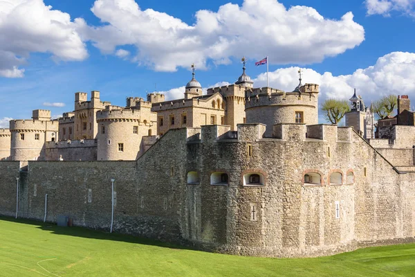 Architektura Tower London Středověké Vězení Dominantou Britské Kapitálu — Stock fotografie