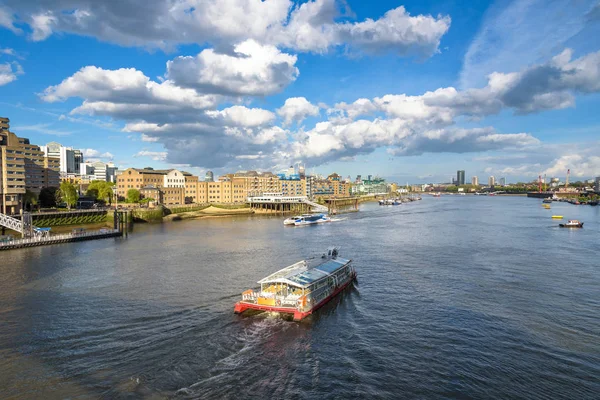 Boten Rivier Theems Londen Verenigd Koninkrijk — Stockfoto