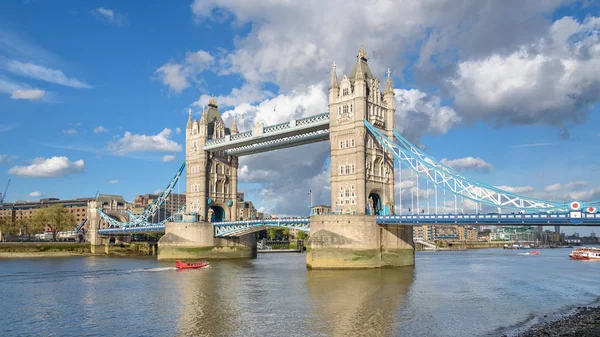 View Tower Bridge Bascule Suspension Bridge London — Stock Photo, Image